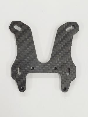Tour d'amortisseur avant renforcée 5mm carbone EB48 2.2 LR PROD