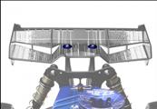 Rondelles d'aileron buggy/truggy bleues J-CONCEPTS