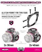 Support de ventilateur double por moteur 30mm ou 42mm HUDY