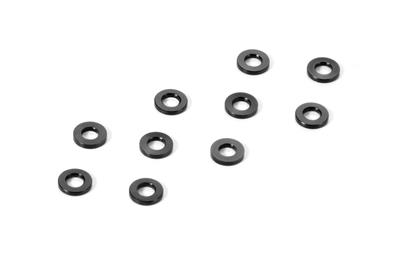 Rondelles aluminiums noires 3x6x0.5 mm (10) X-RAY