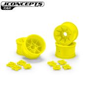 Jantes Arrieres "PIONEER" 2.2" pour RC10 avec axes de 1/4" & 3/16" (2 paires) (choix de couleurs) J-CONCEPTS