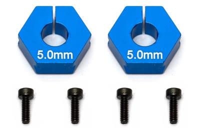 Hexagones de roues aluminium 5mm (2) TEAM-ASSOCIATED