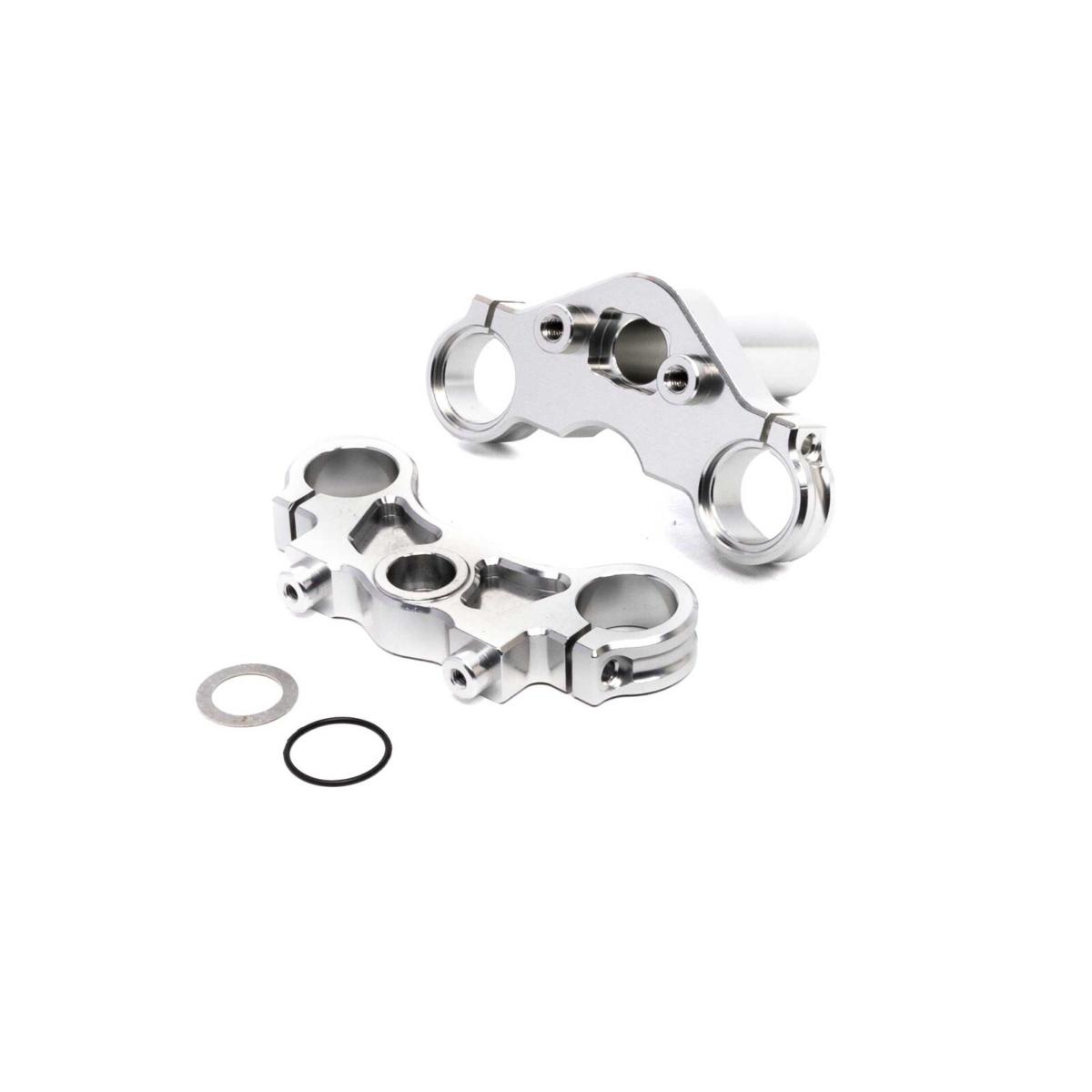 Support Phare Moto Universel 38-60 Mm - Pour Guidon, Fourche, Crashbar - Aluminium, Réglable Sans Perçage - Lot De 2