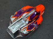 Carrosserie "MYSTRAL" Orange Fluo/Violet/Gun Métal Universel WS-LINE
