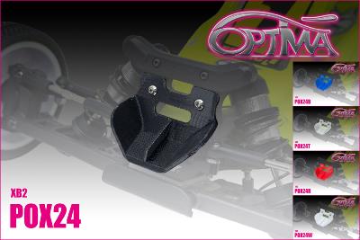 Aileron avant semi rigide pour XRAY XB2 Noir OPTIMA