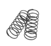 Ressorts d'amortisseurs avants 1.4x8.125, 4.82lb/in 50mm noirs (2) TEKNO-RC