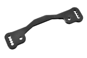 Traverse de direction aluminium noire anodisé 3mm SBX-825 CORALLY