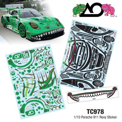 Planche de Stickers (A4) PORSCHE 911 REXY (2 planches) TEAM-C
