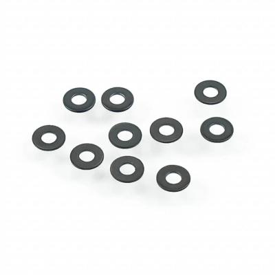 Rondelles M2,6x6,0x0,5 mm (noires, 10 pièces) TEKNO RC
