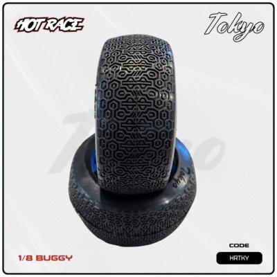 Pneus "TOKYO" seuls  (choix de la dureté) (la paire) HOTRACE TYRES