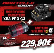 Combo Variateur XR8 PRO G3 200 Amp + Moteur 4268 2025 V3 (KV au choix) WS-LINE