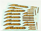 Planche stickers logo speed Orange Fluo (2)