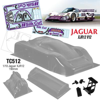 Carrosserie 1/10e Jaguar XJR12 "SILK-CUP" (190mm) (non peinte) TEAM-C