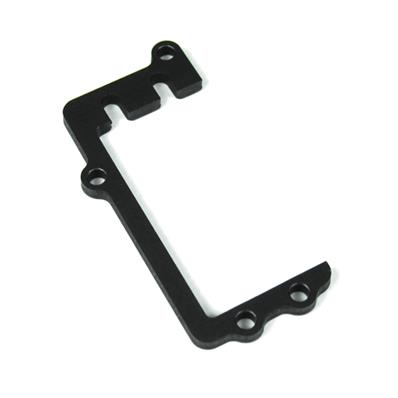 Steering servo brace (aluminum, gun metal anodized) TEKNO-RC