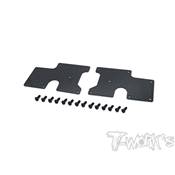 Plaques carbone de triangles arrières supérieurs 1.5mm pour gamme SRX8 (2) T-WORK'S