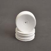 Jantes 2.2 avant 4WD pleine blanches hex. 9/16 (2) SCHUMACHER