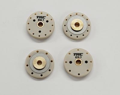 Pistons d'amortisseurs 16mm à clapets avants et arrières (4)  TRC