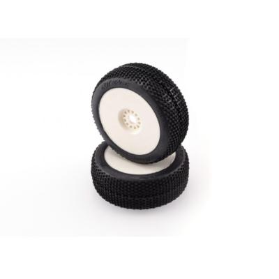 Pneus TT 1/8 "MIAMI" RAIN Montés-Collés (2) HOTRACE TYRES