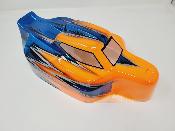 CARROSSERIE S15 ORANGE FLUO/BLEU METAL PEINTE POUR MUGEN OU SWORKZ 2.0 J-CONCEPTS