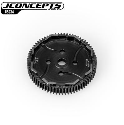 Couronne 72 dents 48dp, Silent speed pour RC10 T7/SC7 J-CONCEPTS