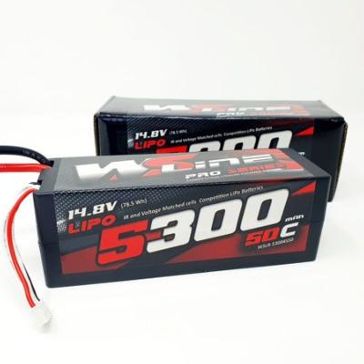 Accu Lipo 5300 50c 4S (prise XT90) 4S1P WS-LINE