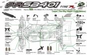 Buggy 1/10 SB401-R 2026 4wd Carpet (one way slipper) (voiture seule) PR-RACING