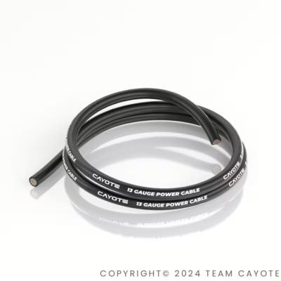 Cable silicone 13AWG Black (100cm) CAYOTE