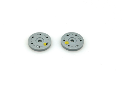 Nouveaux pistons d'amortisseurs plastiques de précision gris (1.3 x 6 trous) (2) SWORKZ