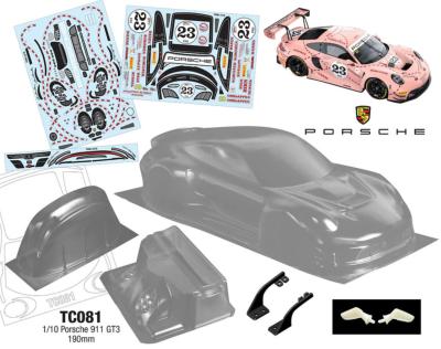 Carrosserie 1/10e PORSCHE 911 GT3 "PHANTOM" 190mm (non peinte) TEAM-C