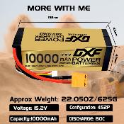 Lipo batterie 4S 15.2V 10000mAh 150C GoldSeries XT90 DXF-POWER
