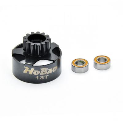 Cloche d'embrayage 13 dents + roulements (2) HOBAO RACING