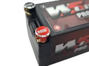 Bouchons de connectiques d'accus lipo SERRANTS V3 + prise pk 5mm (Noir/Rouge) WS-LINE